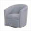 Fauteuil d'appoint pivotant en tonneau bleu marine Lainey, sièges rembourrés confortables pour adultes, meubles d'appoint de salon-1118987931