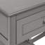 Table d'appoint, table de bout, table d'appoint, 2 niveaux, chambre à coucher, table de chevet, lampe, tiroir de rangement, placage gris antique, transitionnel-142581045
