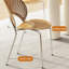 Ensemble de table de salle à manger simple en demi-cercle de luxe léger-106446446