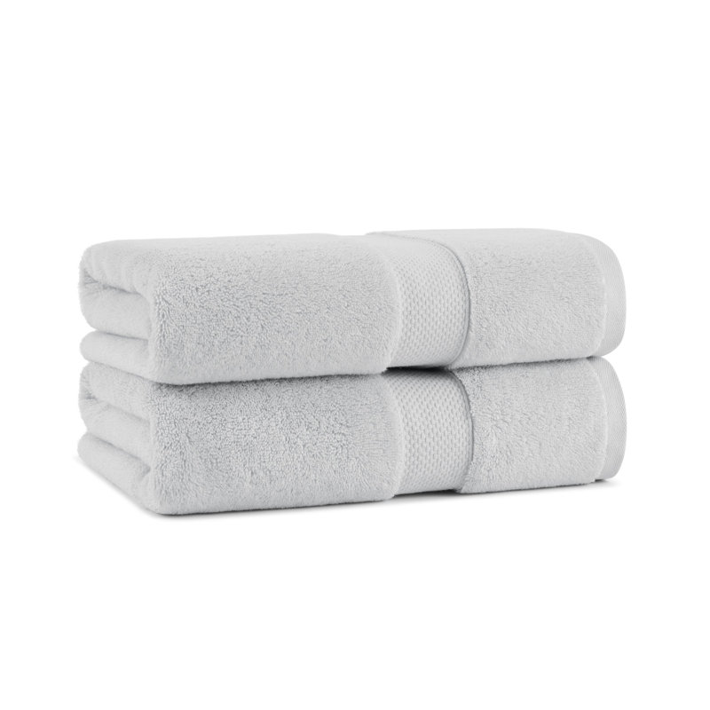 Standard Cotton Bath Towel 30x54 (2/Pack), Fog Gray