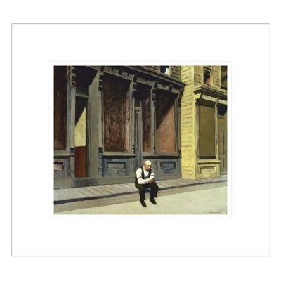 Sunday by Edward Hopper -Framed Giclee Print