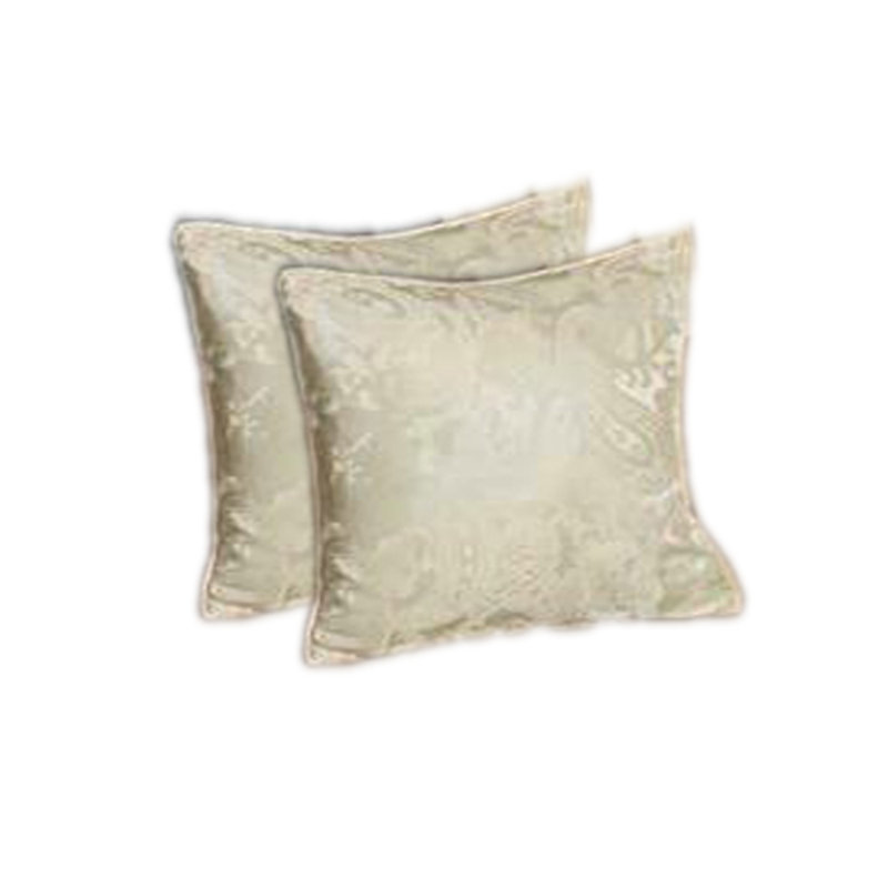 Felicia Indoor / Outdoor Beige Square Throw Pillow Cover, 18cm x 18cm, Beige