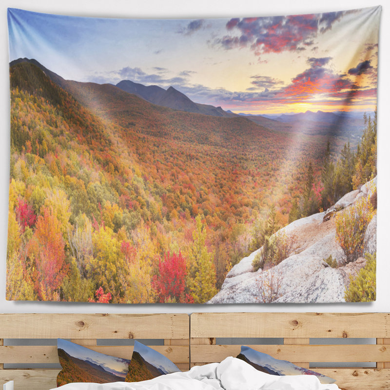 Tapisserie de polyester sans fini en polyester avec accessoires suspendus inclus, H 68 po x l 80 po