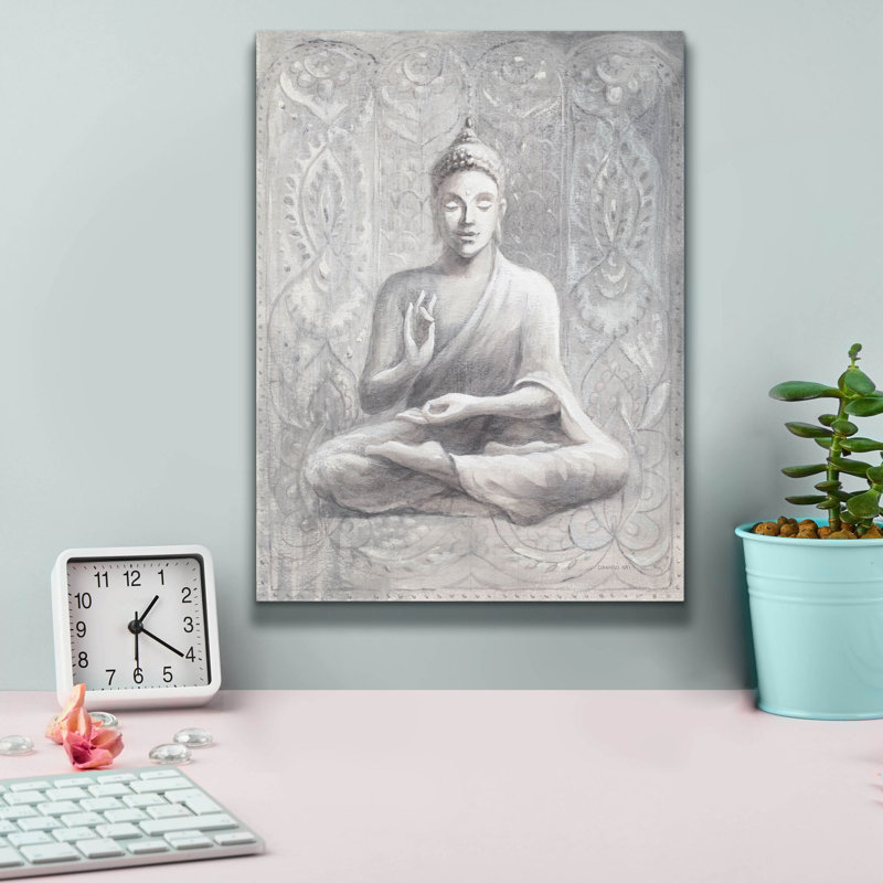 «Peace of the Buddha Silver» par Danhui Nai, art mural sur toile