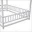 Lit en bois pleine grandeur avec cadre de toit-360445583-360445582