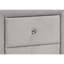 Table de chevet rembourrée en velours gris avec rangement pour chambre à coucher - transitionnel, 20,5 po de largeur x 15,83 po de profondeur, 20,8 po de hauteur, aucun assemblage requis pour le revêtement et l'option de l 20,5 po