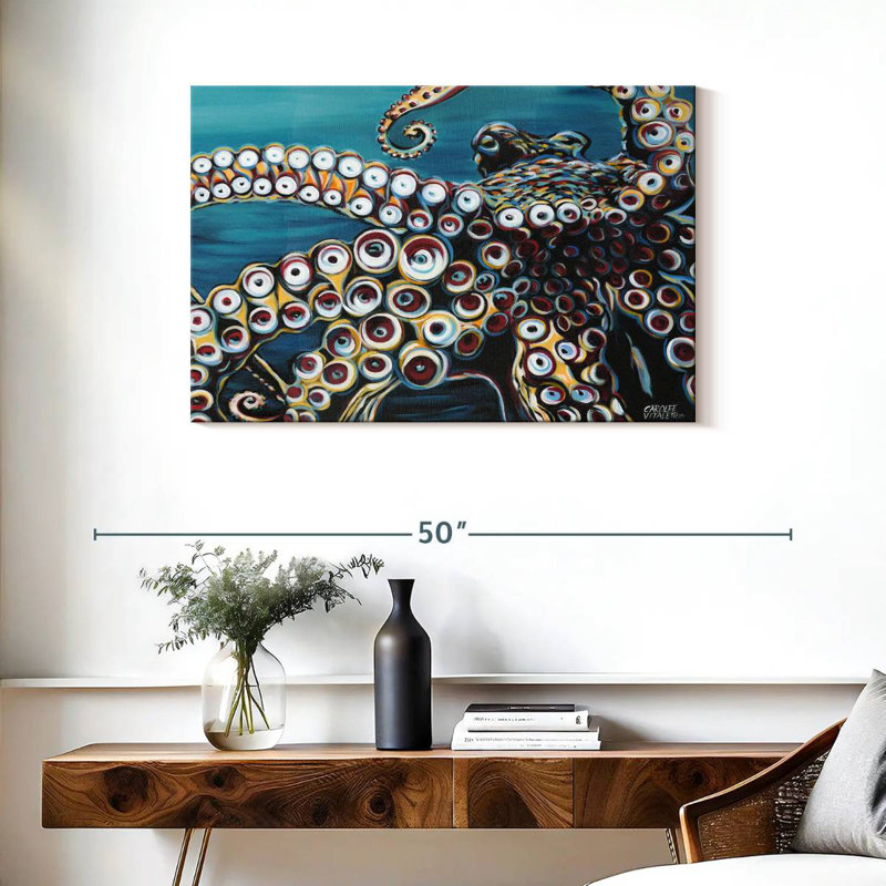 Wild Octopus I, 24" H x 36" W