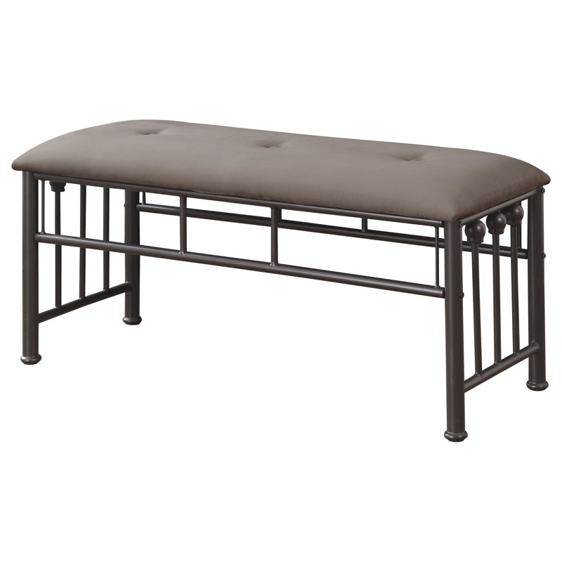 Rondo Microfiber / Microsuede Upholstered Bench