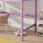 High Loft Bed, Rubber Wood Loft Bed with Safety Guardrail, built-in desk, ladder-1682814129