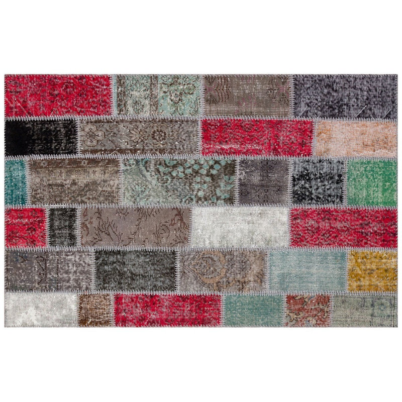Tapis multicolore fabriqué à la main Modern