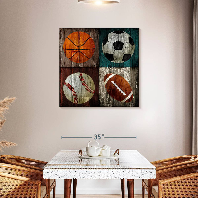 Sports de balle en bois Sireci, H 36 po x l 36 po