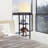 Maxwell 63 in. 3-Shelf USB-Charging LED Floor Lamp with Fabric Square Shade-628019177-628019176