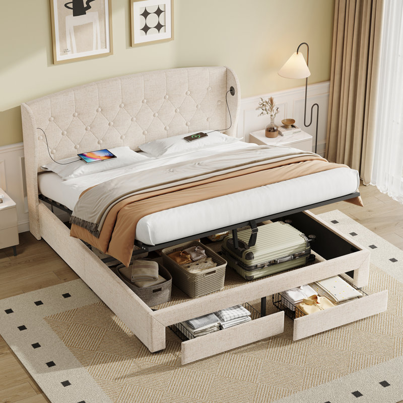 Solid Wood Bed