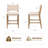 Jayden Counter Height Bar Stools with Backrest & Removable Cushion, Modern Solid Wood Counter Stools for Kitchen Island, Indoor Bar, Dining Room-1291545808-1291545810
