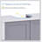 kleankin Pedestal Sink Storage Cabinet, Vanity Base Cabinet, Under Sink Bathroom Cabinet