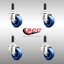 Solid Polyurethane Swivel Expanding Stem Caster Set