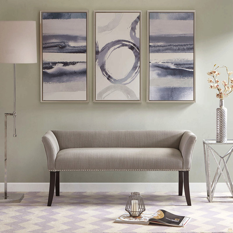 Banc décoratif gris voir ci-dessous, Gris