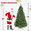Arbre de Noël vert 6 pi avec 300 lumières DEL RVB contrôlées par le WiFi