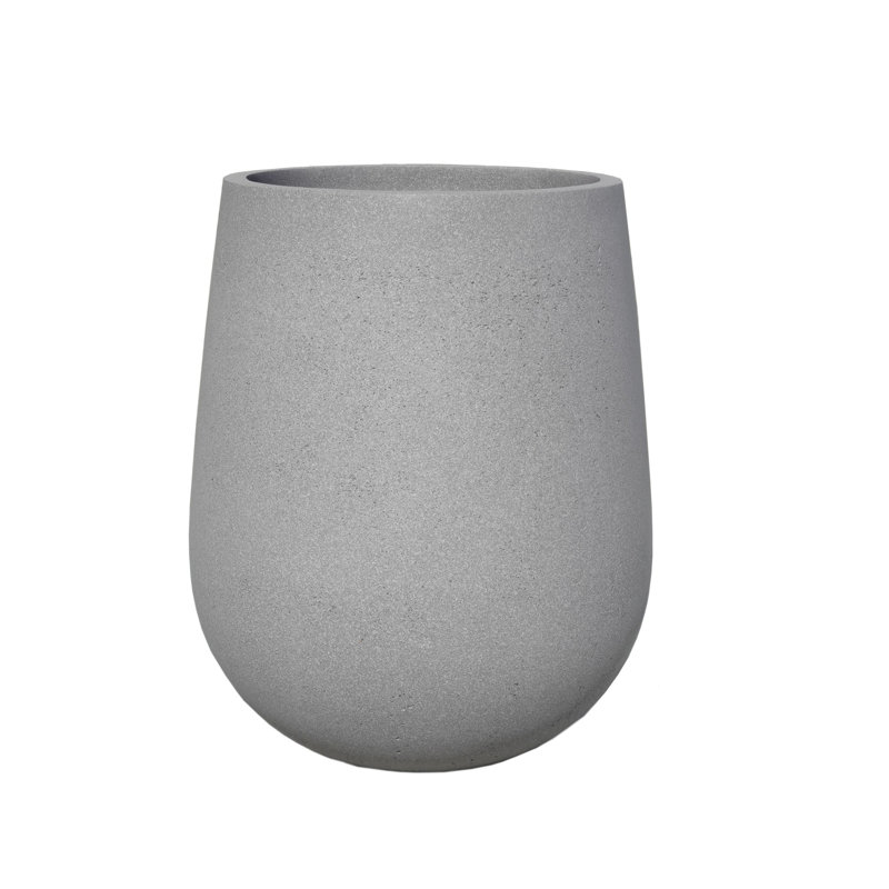 Pot à fleurs en fibre de verre Aoto, H 20 po x l 13,9 po x P 13,9 po