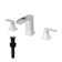 Widespread 2-handle Bathroom Faucet with Drain Assembly