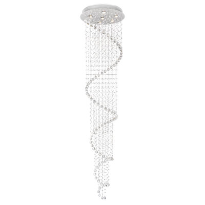 Luminaire suspendu géométrique 6 lumières grappe Lakefield