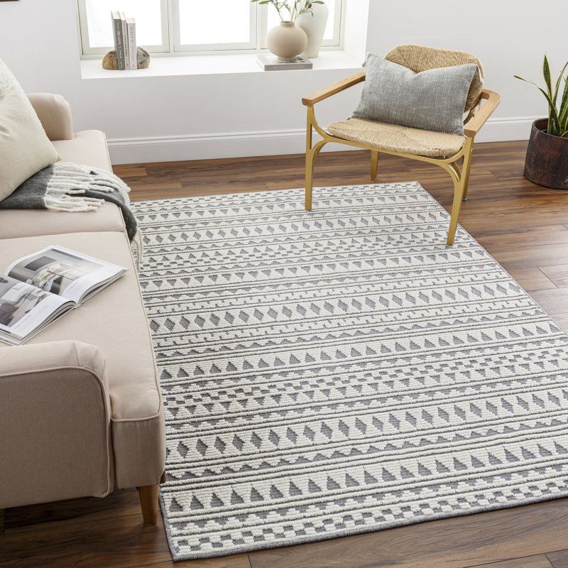 Anest Geometric Indoor Rug, Rectangle 3'3" x 5'