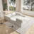 Modular Sectional Sofa, Diy Combination Modular Couch Sectional Couches For Living Room, Love Seat Couches With 2 Pillows, 3 Seater Comfy Corduroy Sectional Couch With No Assemble-1619088331