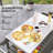 Outdoor Bar Cart, HDPE Outdoor Kitchen Cabinet Bar Table w/ Wheels,wood