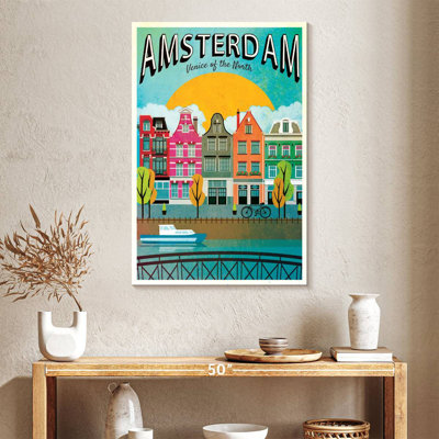 Affiche rétro de Amsterdam