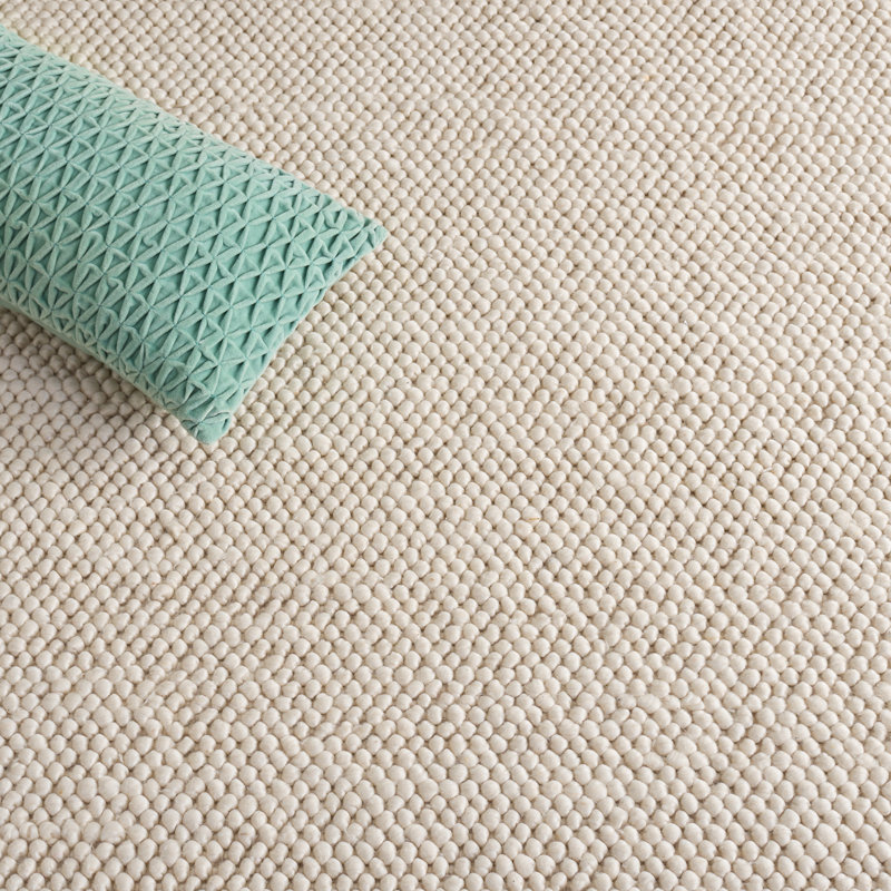 Natura Hand Woven Wool; Cotton; Recycled P.E.T Solid Color Indoor Rug, Rectangle 9' x 12'