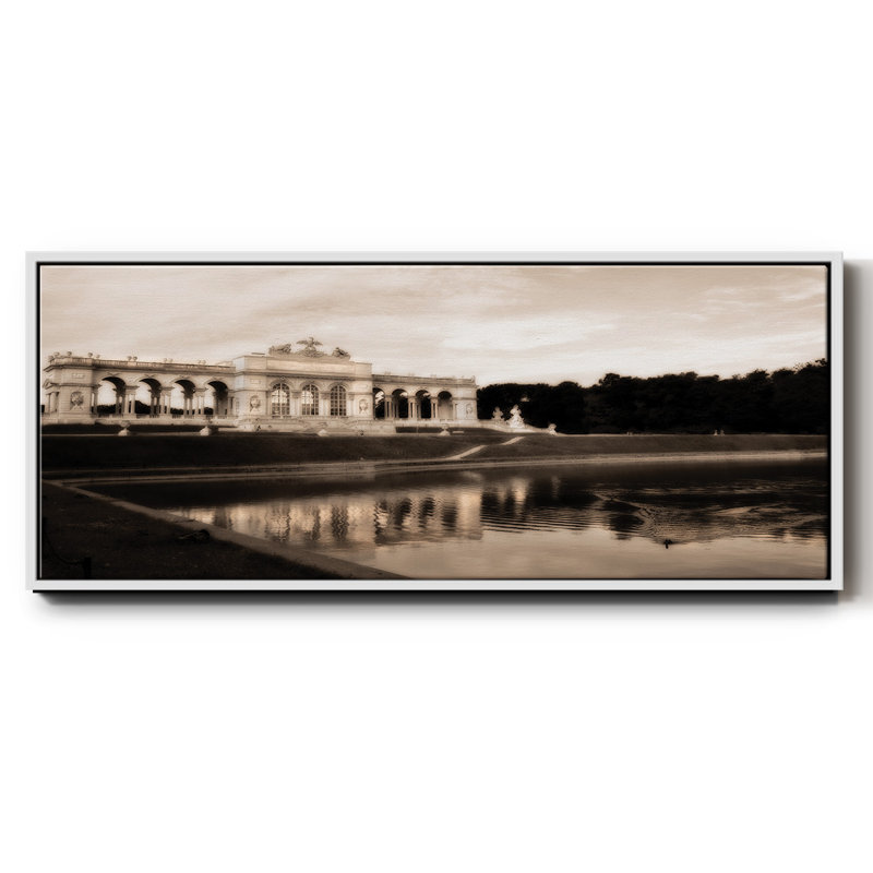 Gloriette Schonbrunn- Framed Canvas, 20" H x 50" W