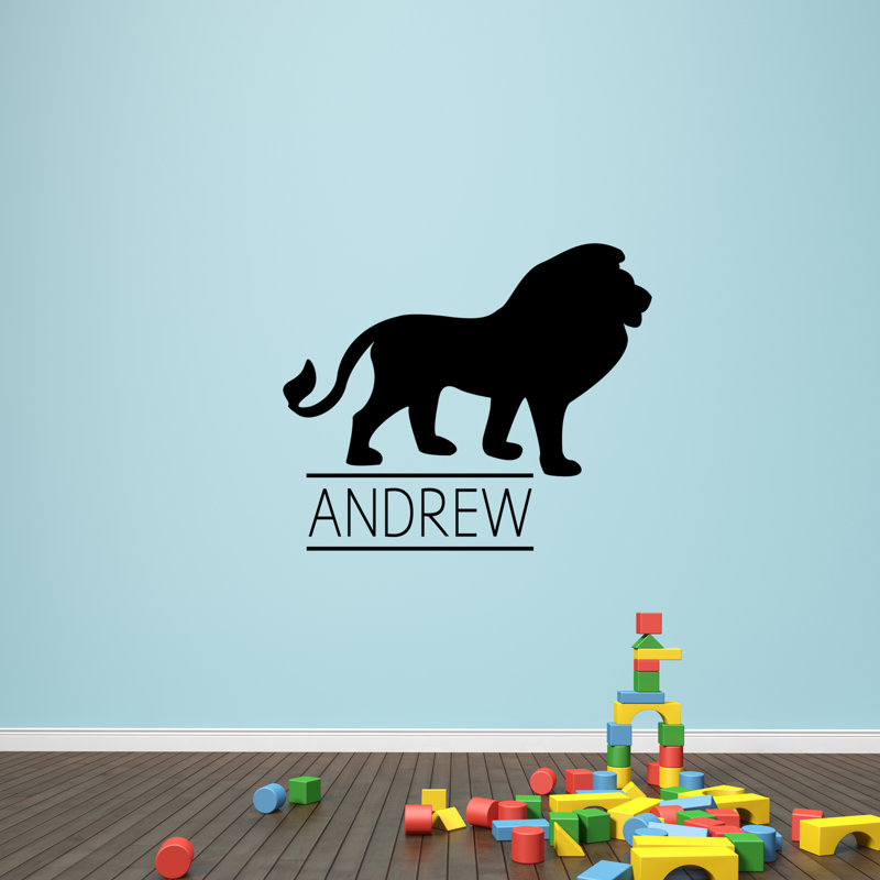 Adhésif décoratif lion, Noir, Oui