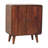 Wood Mini Classic Cabinet, 2-Shelves, Chestnut, Brown