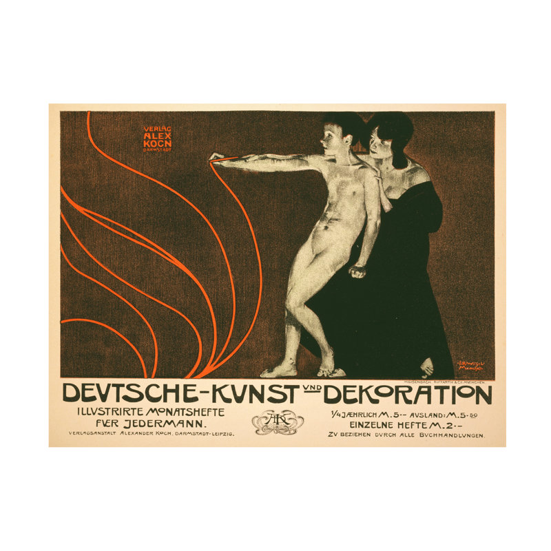 Art sur toile, Joseph Rudolf Witzel, H 14 po x l 19 po