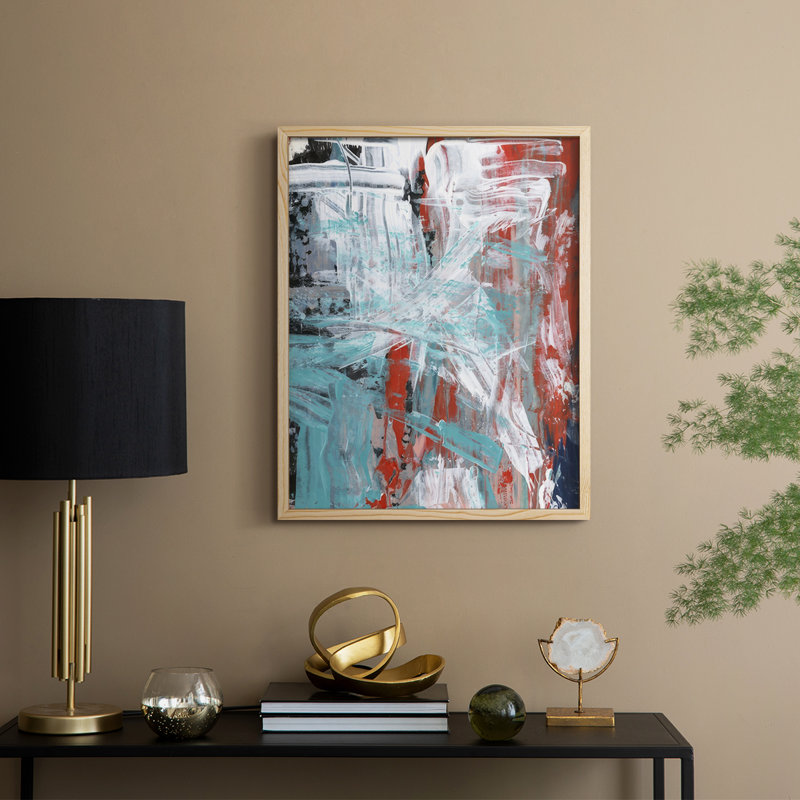 Skate Park II Framed Print - Solid Wood, 15" H x 12" W, Natural Framed