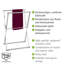 Lava 53 cm L Freestanding Towel Stand