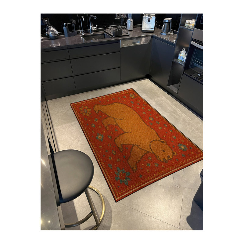 Tapis tissé à la main Mosso, 2' x 2'11"