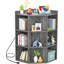 Bibliothèque d'angle en bois avec 9 cubes-829521735