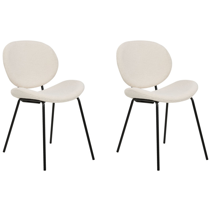 Eleanore 80cm H Upholstered Side Chair, White