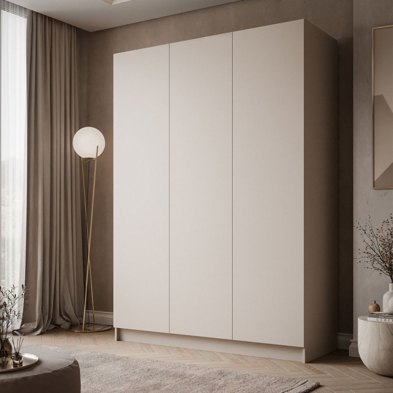 3 Door Wardrobe, handle-free opening system