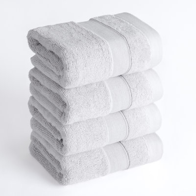 Essuie-mains 100% coton de qualité supérieure 4 paquets, 700 g / m², ultra doux et absorbant