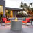 Rodeny 32"  Propane Gas Outdoor Alloy Steel With Concrete Style Fire Pit with Lid