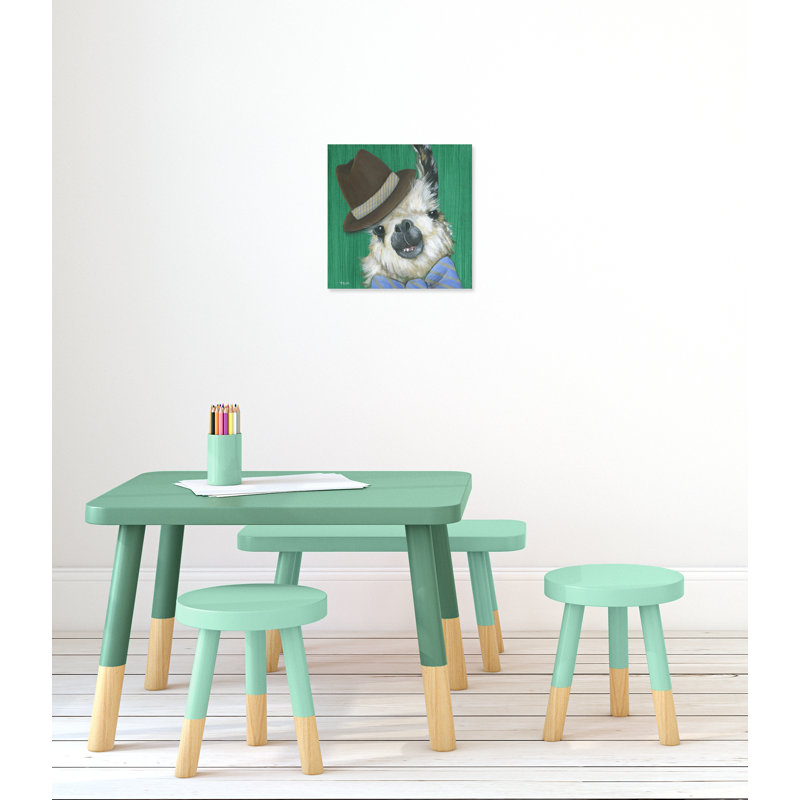 Art sur toile llama, H 16 po x l 16 po x P 1,5 po
