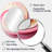 Pink And Gold Abstract Circles I - Pink Oval Wall Mirror Decor-298846883