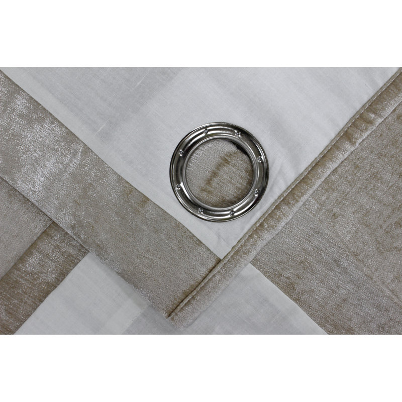 Wellesley Room Darkening Curtain Pair, Natural, 168 W x 183 D cm
