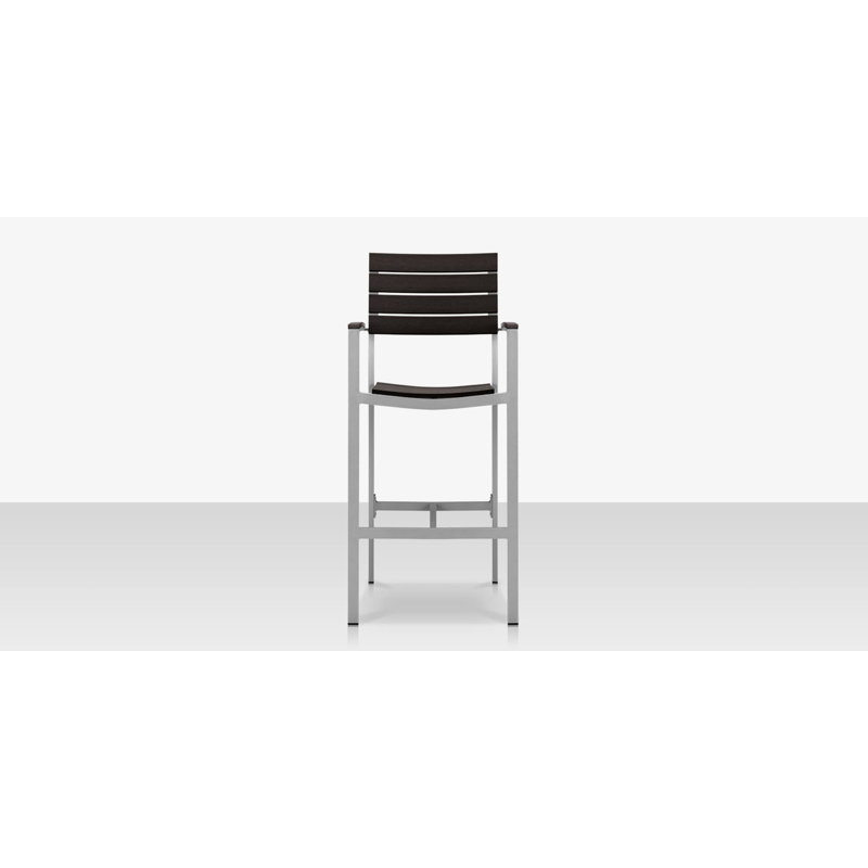 Vienna Metal Outdoor 30'' Bar Stool, Black