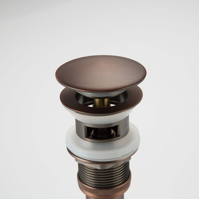 Bathroom Faucet with Drain Assembly, Brown Bronze