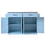 Kitchen Island With 2 Drawers And 4 Doors-844412056