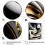 Or noir et blanc vitrail I - abstrait spirales sur toile, art mural-87394738-87394739-119283667