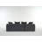 Upholstered Sofa, Modular Sofa With 4 Pillows For Home-986845390